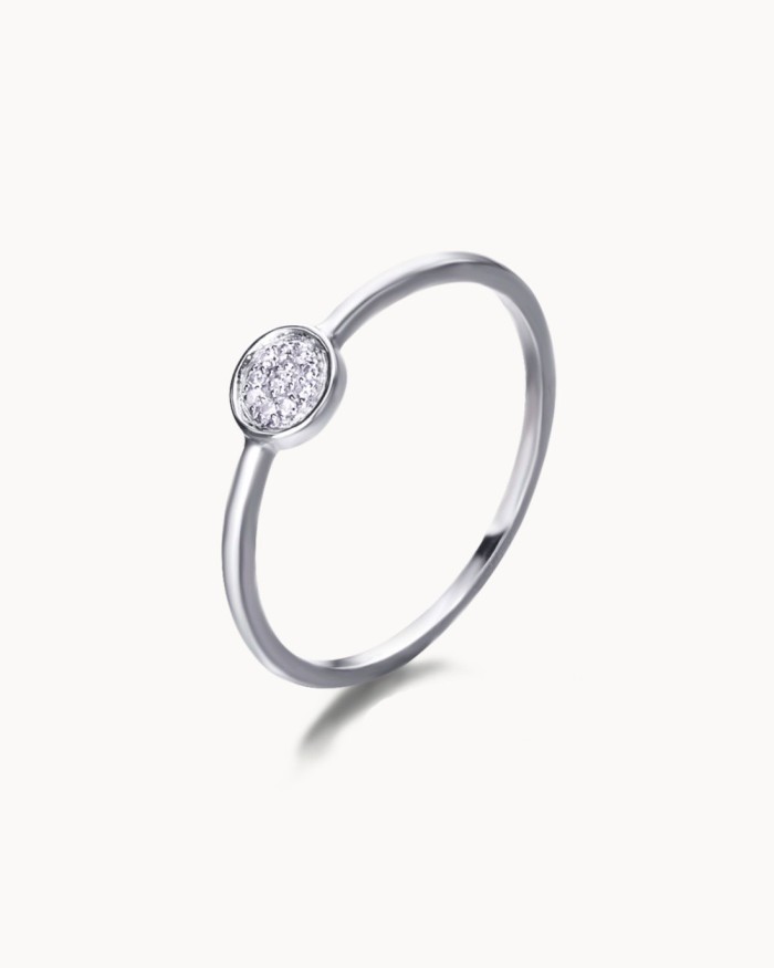 Rund guld- och diamantring | LECARRE