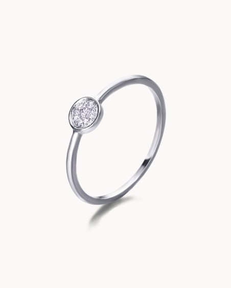 Inel rotund din aur și diamant | LECARRE