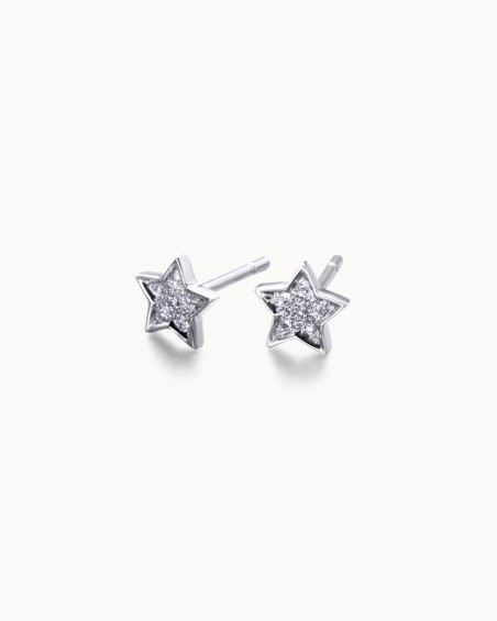 Cercei Stea Aur Diamante | LECARRE