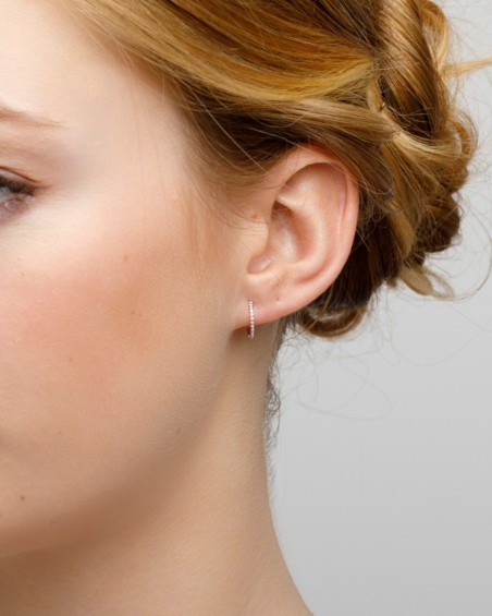 Oorbellen van witgoud met diamanten | LECARRE