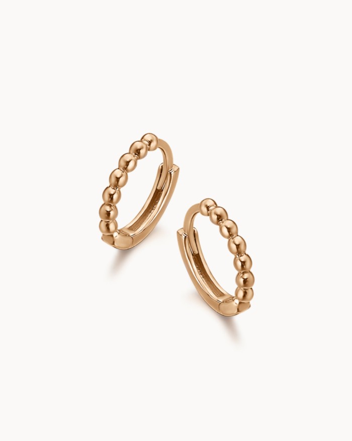 Örhängen i 18k roséguld med Bubbles | LECARRE