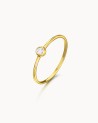 Gold Solitaire Diamond Ring | LECARRE