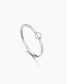 White Gold Diamond Solitaire Ring | LECARRE