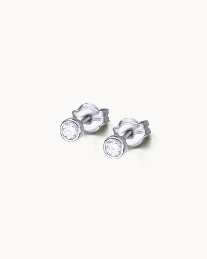 Weißgoldene Diamantohrringe | LECARRE