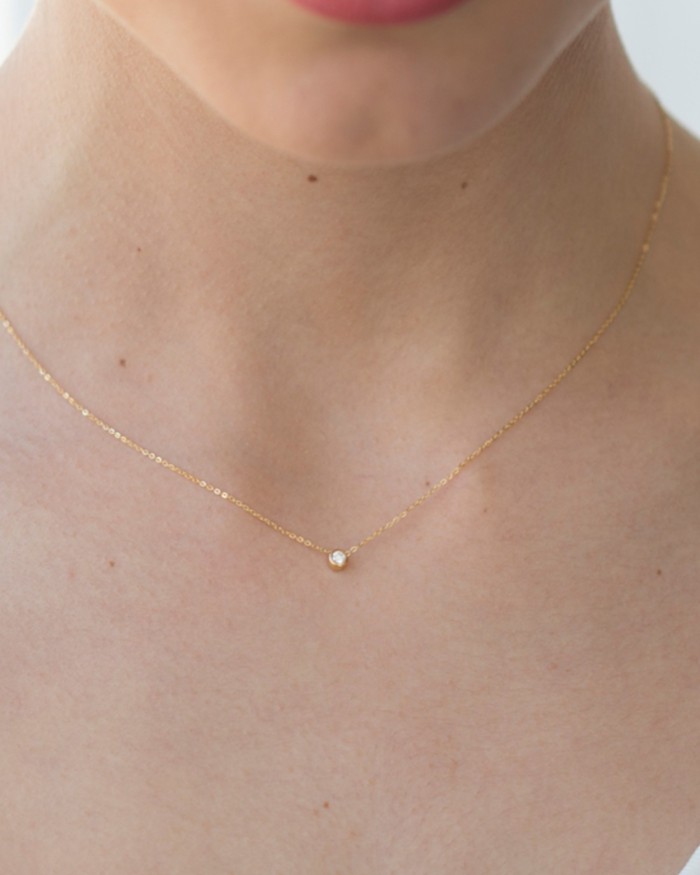 Diamant mit Goldkette | LECARRE