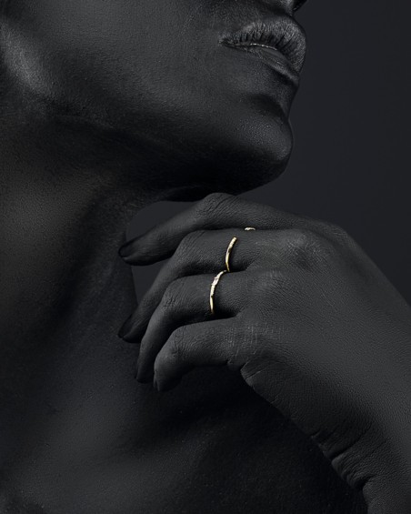 Baguette Diamond Gold Ring | LECARRE