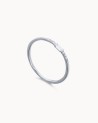 Anillo Oro Blanco Diamante Baguette | LECARRE