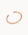 Öppen ring i roséguld och diamanter i svart | LECARRE