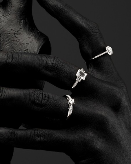 Destiny Ring aus Weißgold mit Topas und Diamanten | LECARRE