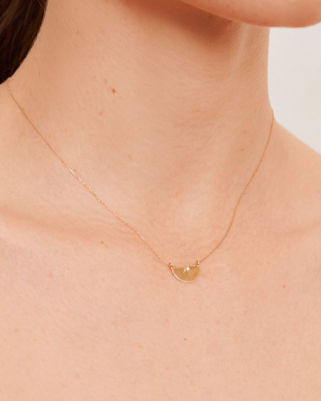 Diamanten waaier choker in goud | LECARRE