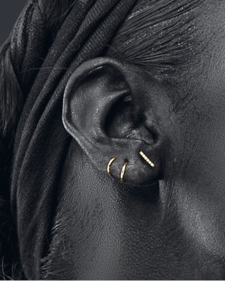 Gold Bar Diamond Earrings | LECARRE