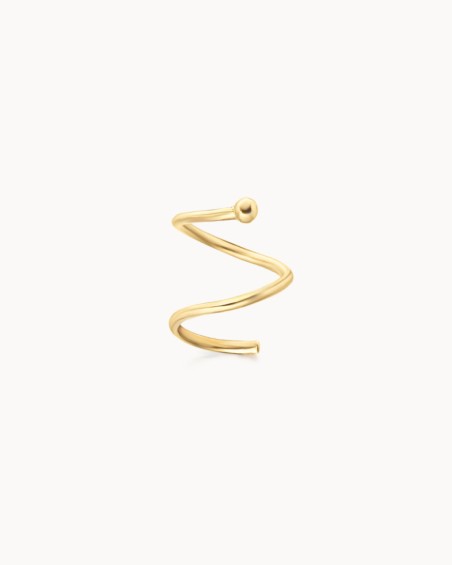 Goldene Spiralohrringe Look 2 Ohrringe | LECARRE