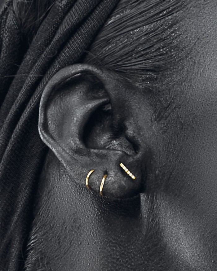 Goldene Spiralohrringe Look 2 Ohrringe | LECARRE
