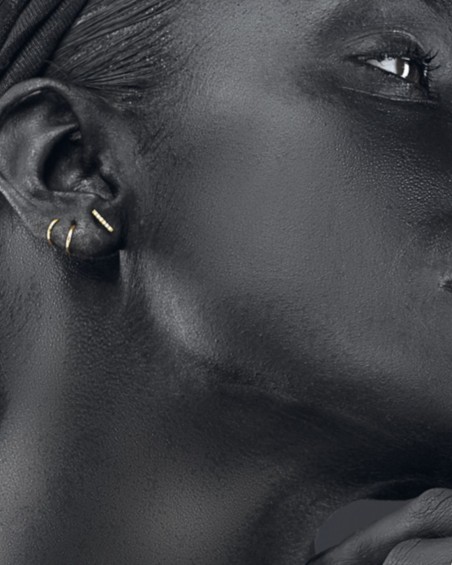 Goldene Spiralohrringe Look 2 Ohrringe | LECARRE