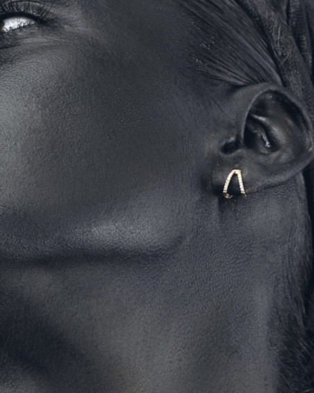 Aros Dobles Oro Diamantes | LECARRE