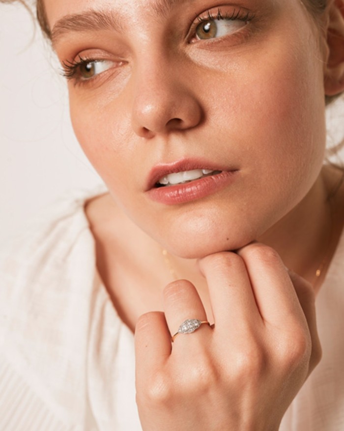 Art Deco ruitvormige ring | LECARRE