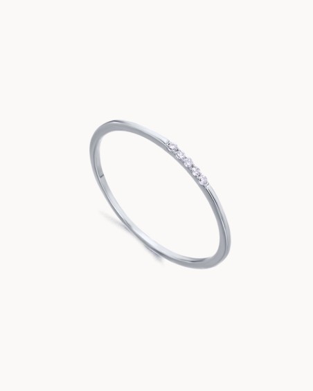 Ring met 5 diamanten in witgoud | LECARRE