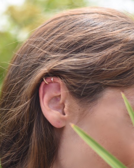 Helix Gold-Diamant-Ohrring | LECARRE