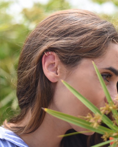 Helix Gold-Diamant-Ohrring | LECARRE