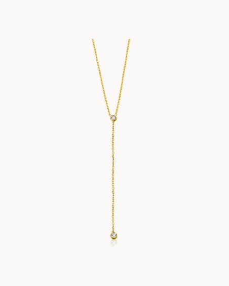 Goldkette mit zwei Diamanten | LECARRE