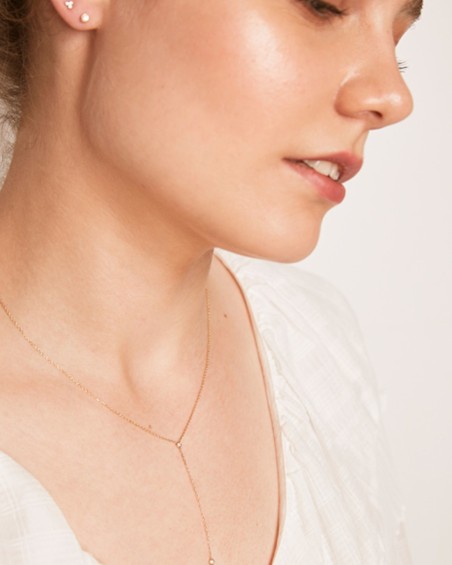 Goldkette mit zwei Diamanten | LECARRE