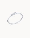 Ring med 3 diamanter i vitt guld | LECARRE