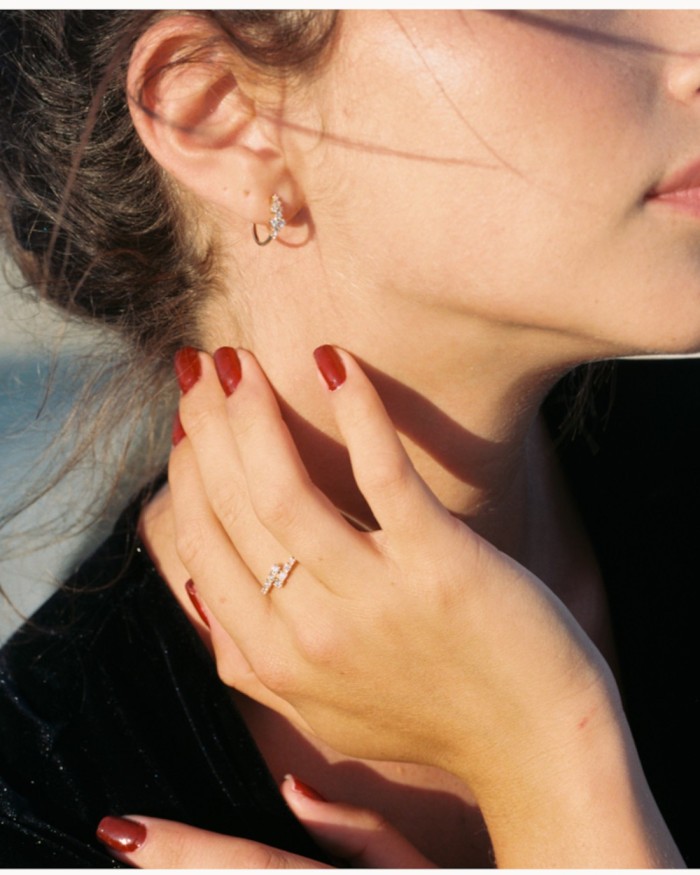 Gouden diamanten kruisring | LECARRE