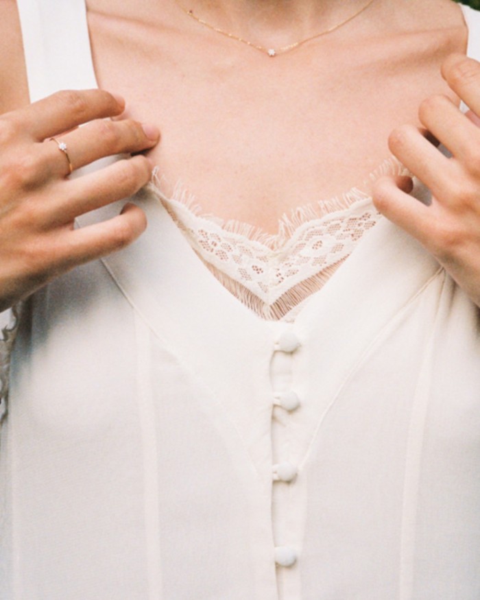 Gold Ring Mini Rosette Diamonds | LECARRE