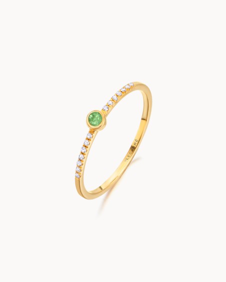 Wild Gold Emerald Diamond Ring | LECARRE