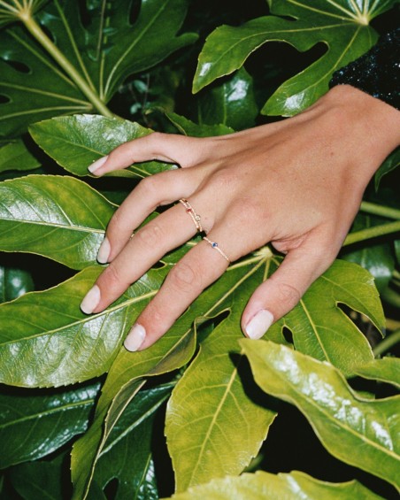 Wild Gold Emerald Diamond Ring | LECARRE