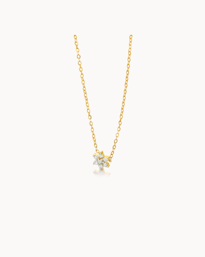 Mini Rosette Goud en Diamanten | LECARRE