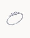 White Gold Diamond Waterfall Ring | LECARRE