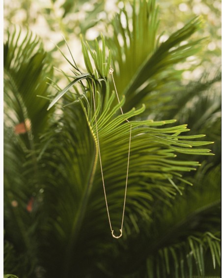 Bamboe hanger in goud en diamanten | LECARRE