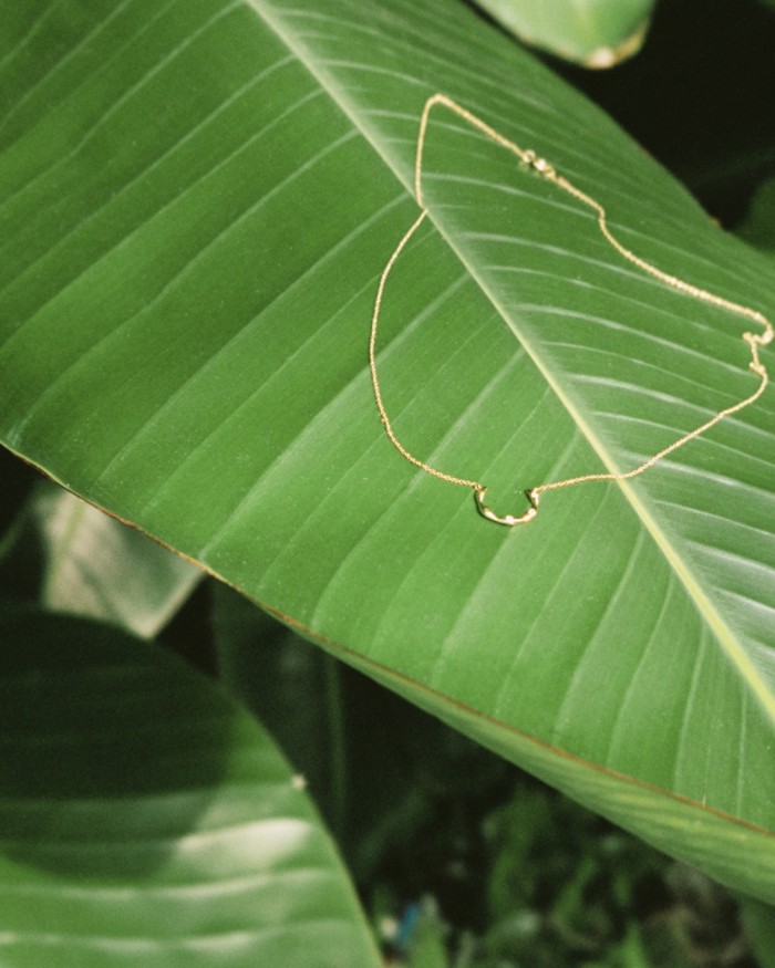 Μενταγιόν από Μπαμπού σε Χρυσό και Διαμάντια | LECARRE