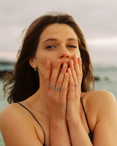 Destiny Blauwe Topaas Diamanten Ring | LECARRE